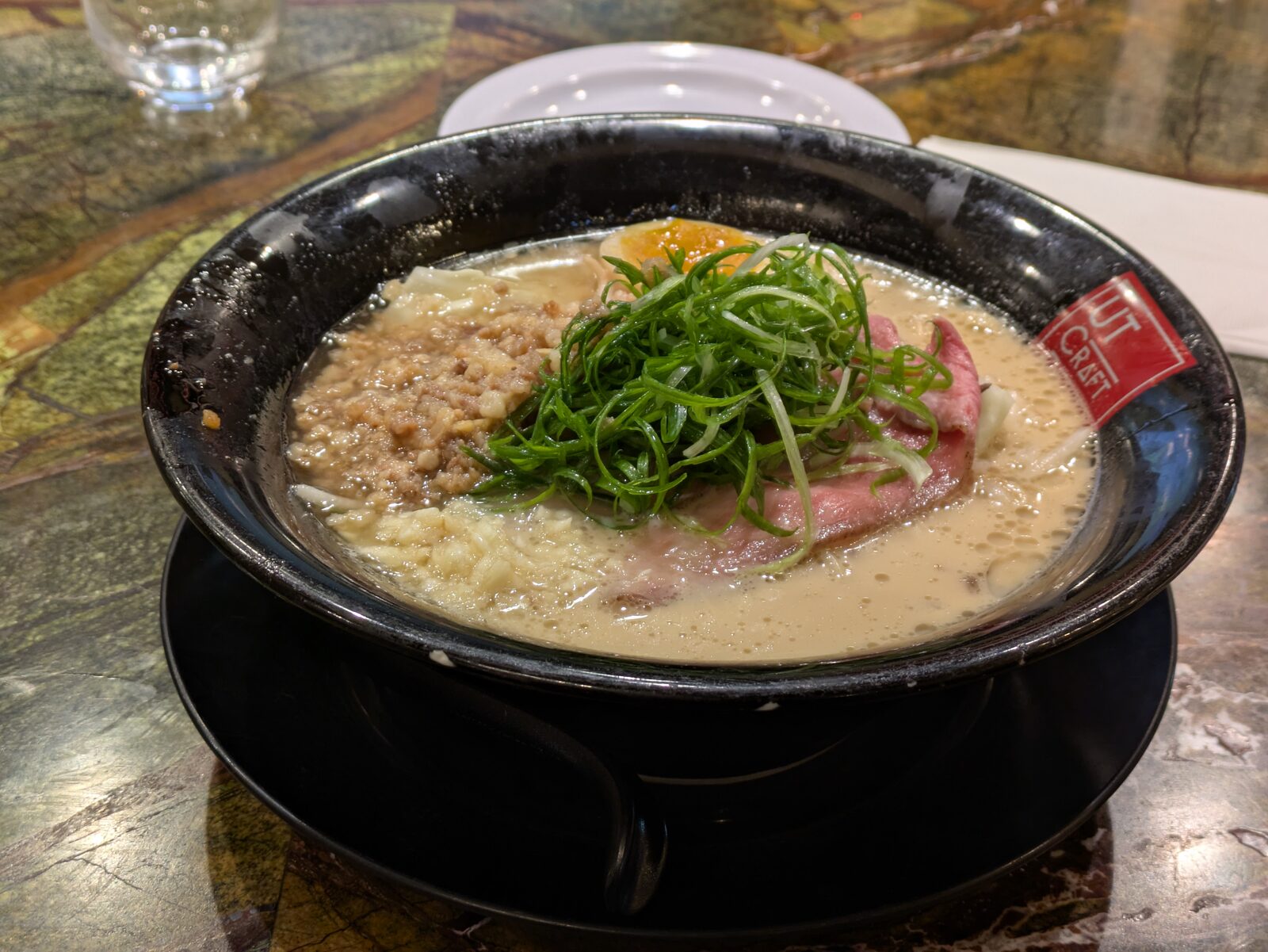 A bowl of wagyu ramen